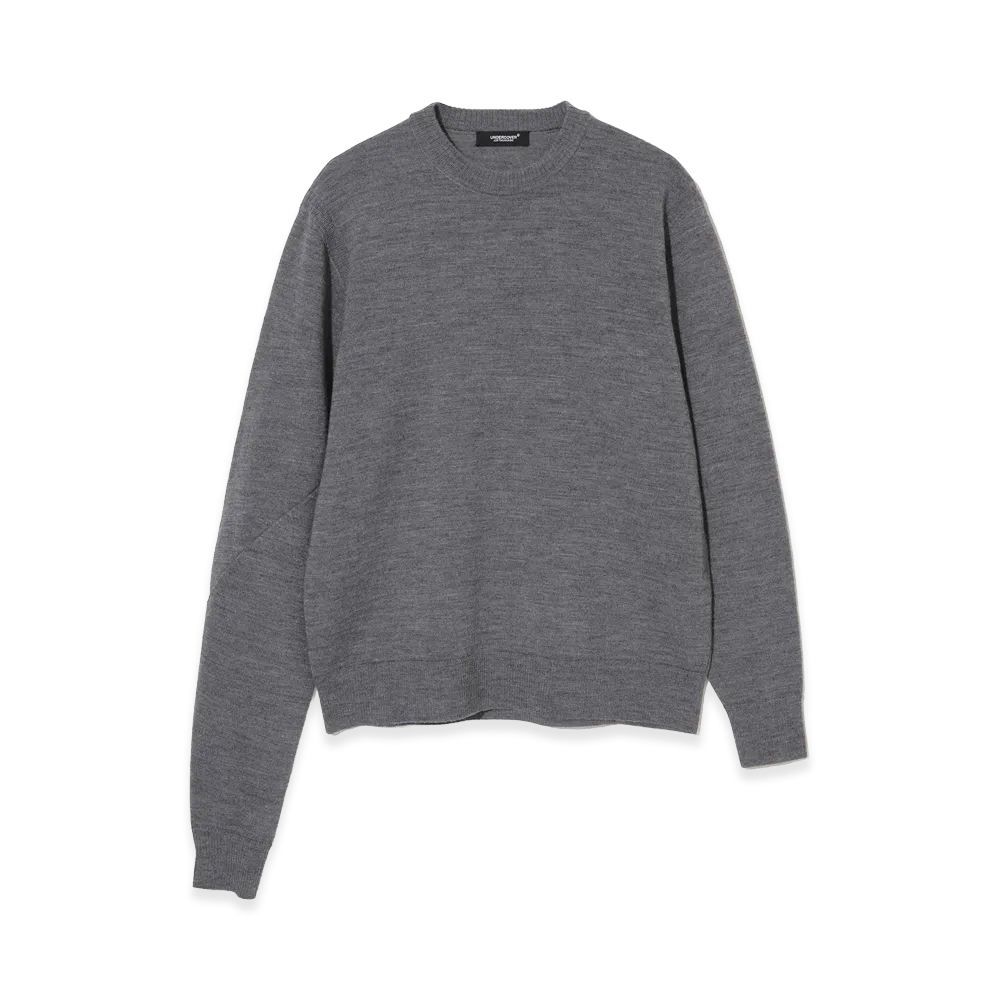 UNDERCOVER Wool High Gauge Knit Pullover "Top Gray"