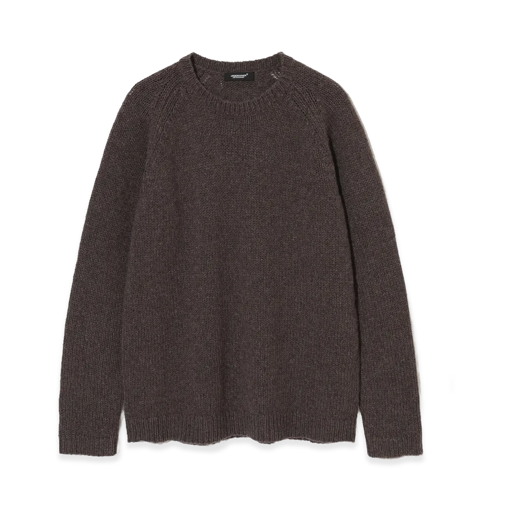 UNDERCOVER Cashmere Blend Wool Knit Pullover "Top Brown"