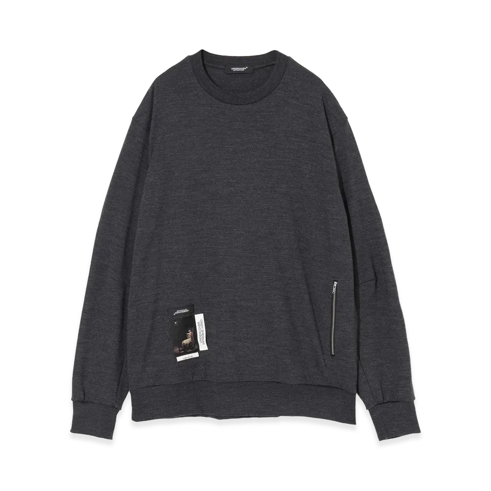 UNDERCOVER Untwisted Yarn Wool Sweat Pullover "T.Charcoal"