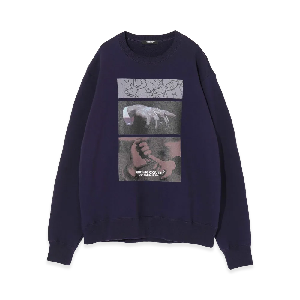 UNDERCOVER Cotton Sweat Pullover "Navy"