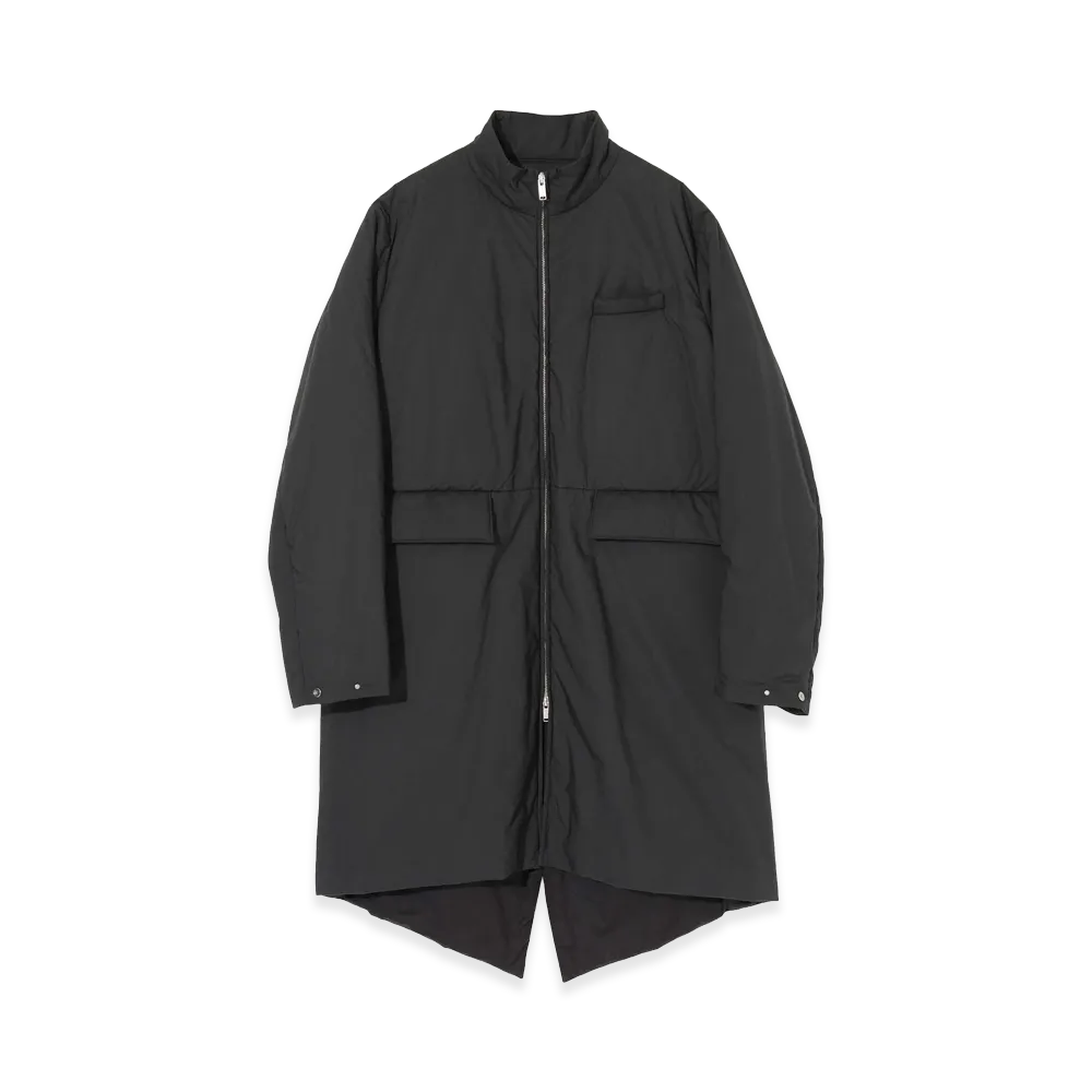 UNDERCOVER Padded Cotton Stand Collar Coat "Black"