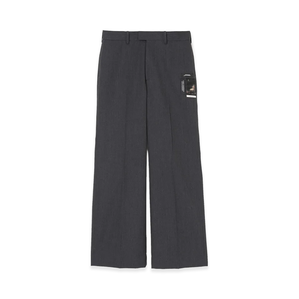 UNDERCOVER Wool Wide Slacks "T.Charcoal"