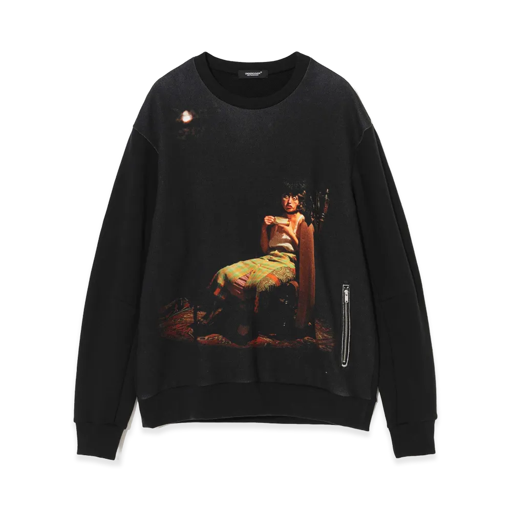 UNDERCOVER Cashmere Blend Cotton Sweat Pullover "Charcoal"