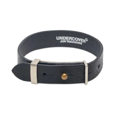 UNDERCOVER Cow Leather Bracelet "Black"