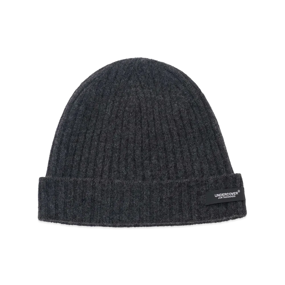 UNDERCOVER Cashmere Rib Beanie "Charcoal"