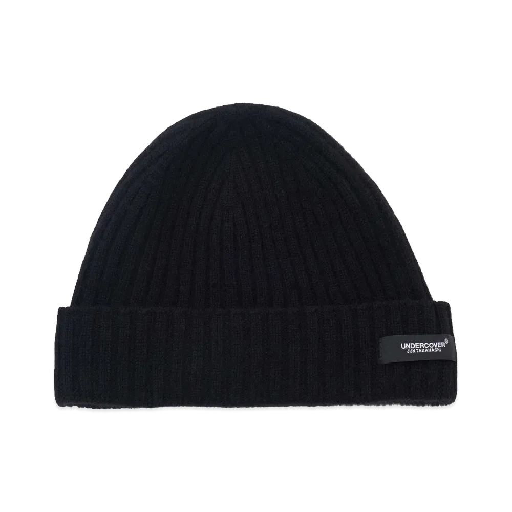 UNDERCOVER Cashmere Rib Beanie "Black"