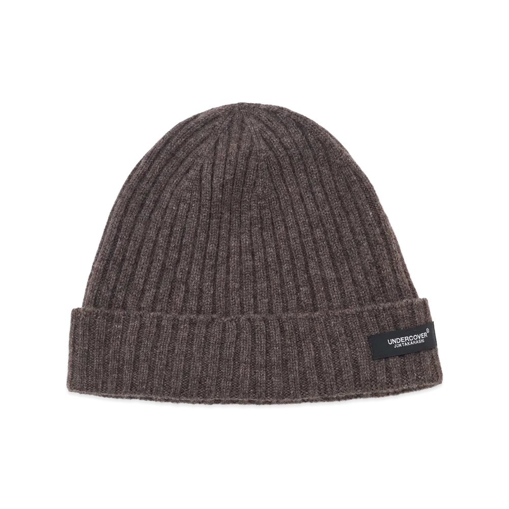 UNDERCOVER Cashmere Rib Beanie "Gray Beige"