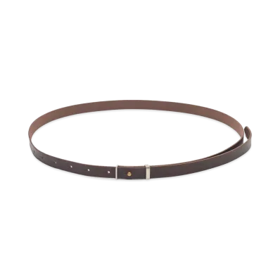 UNDERCOVER Oil Shrink Cowhide Leather Belt "Dark Brown"