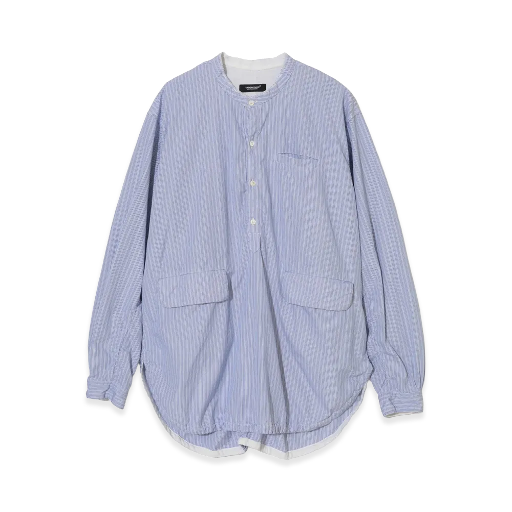UNDERCOVER Broadcloth Pullover Shirt "Blue St"
