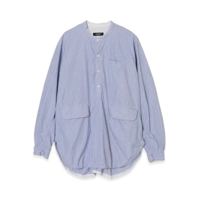 UNDERCOVER Broadcloth Pullover Shirt "Blue St"
