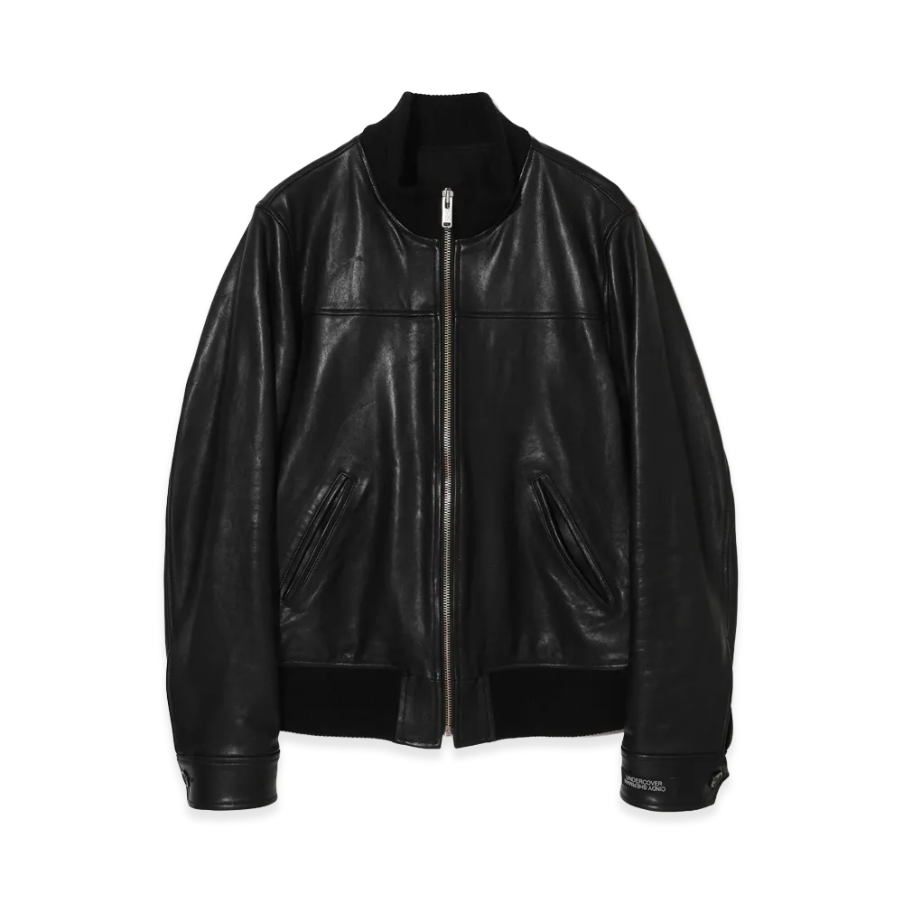 UNDERCOVER Sheepskin Zip Up Blouson "Black"