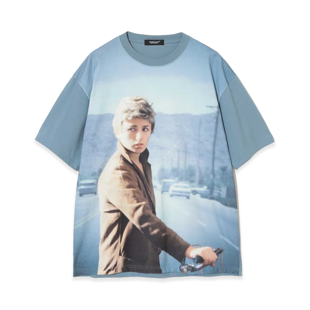 UNDERCOVER Cotton All-Over Print T-Shirt "Light Blue"