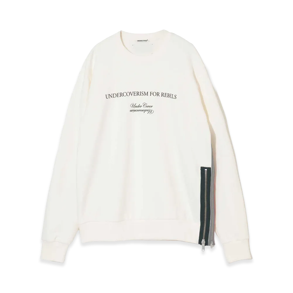 UNDERCOVER Cotton French Terry Sweat Pullover "Off White"