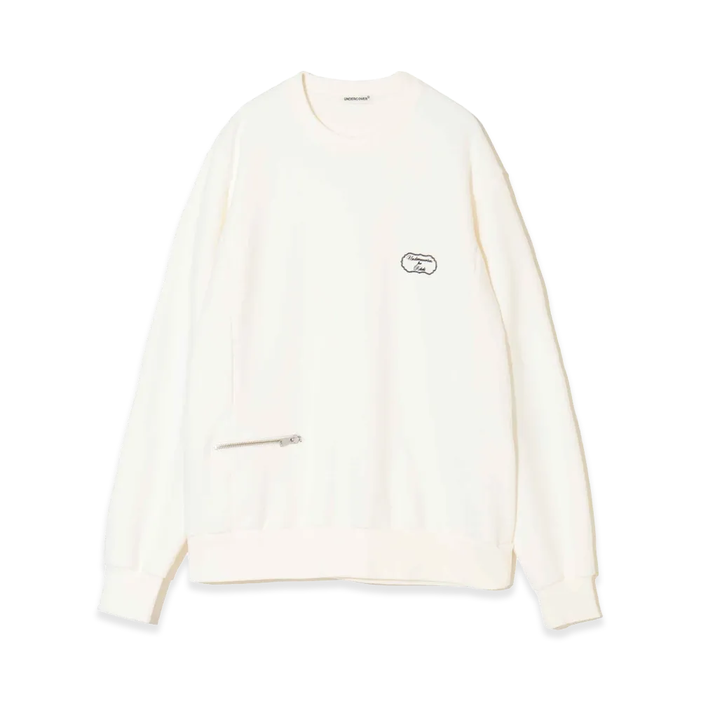 UNDERCOVER Cotton French Terry Sweat Pullover "Off White"