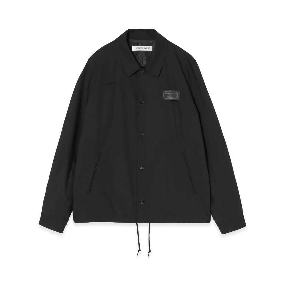 UNDERCOVER Polyester Rayon Coach Jacket "Black"