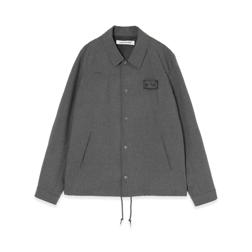 UNDERCOVER Polyester Rayon Coach Jacket "Charcoal"