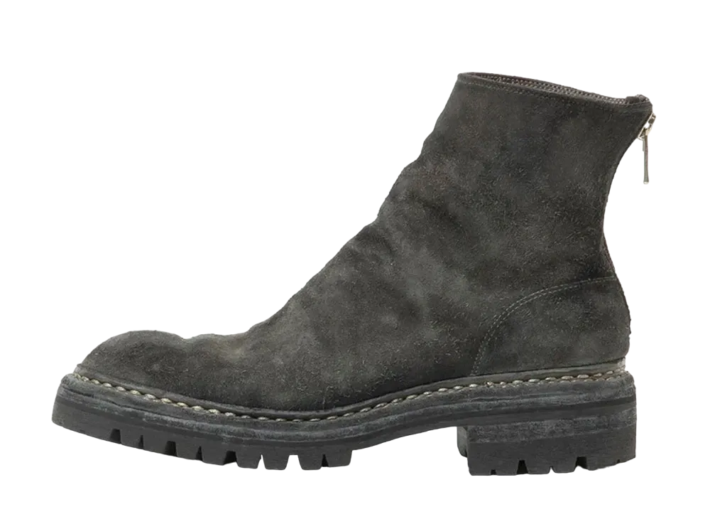 GUIDI nonnative x UNDERCOVER Back Zip Middle Boots by GUIDI Horse Reverse Leather "Charcoal" UC2B9F04 Vibram Sole