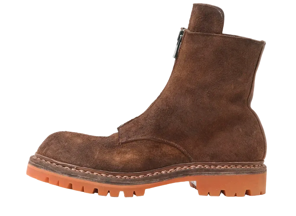 GUIDI nonnative x UNDERCOVER Center Zip Boots Big Daddy by GUIDI Horse Reverse Leather "Brown" UC2C9F02 Vibram Sole
