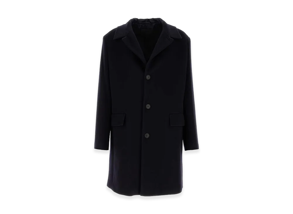 PRADA Wool Blend Coat "Blue"