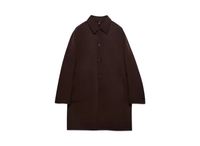 PRADA Men's Double Cashmere Overcoat "Dark Brown"