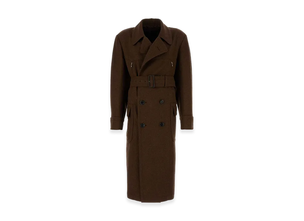 PRADA Wool Coat "Brown"