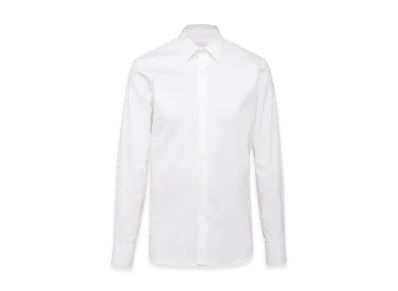 PRADA Stretch Poplin Shirt "White"