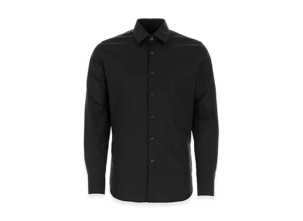 PRADA Stretch Poplin Shirt "Black"