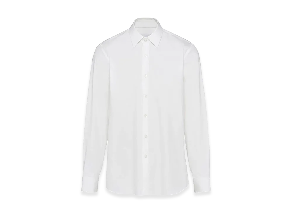 PRADA Stretch Poplin Shirt "White"
