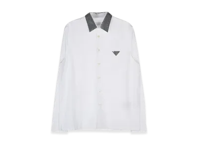 PRADA Sequined Cotton Shirt "White"