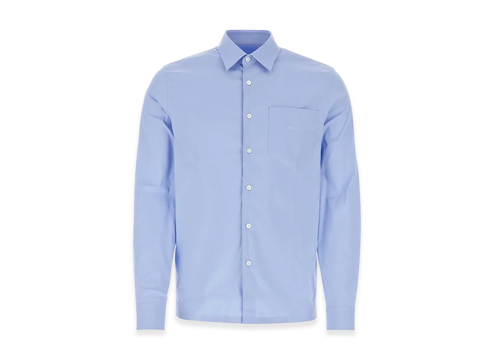PRADA Poplin Shirt "Powder Blue"