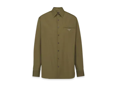 PRADA Cotton Shirt "Military Green"