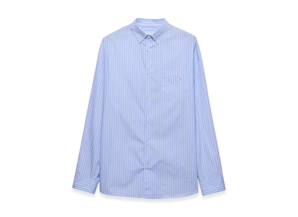 PRADA Striped Cotton Shirt "Astro/White"