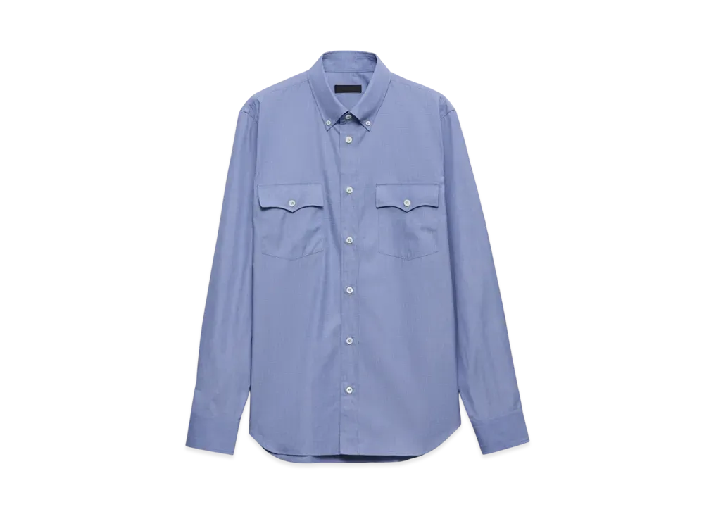 PRADA Men's Cotton Shirt "Navy"