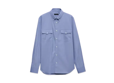 PRADA Men's Cotton Shirt "Navy"
