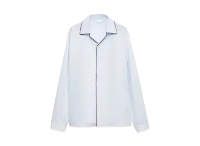 PRADA Men's Cotton Shirt "Light Blue/White"