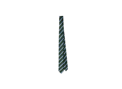 PRADA Silk Tie "Dark Green/Light Blue"