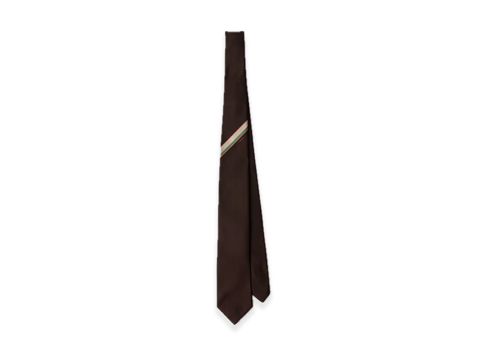 PRADA Silk Tie "Dark Brown"