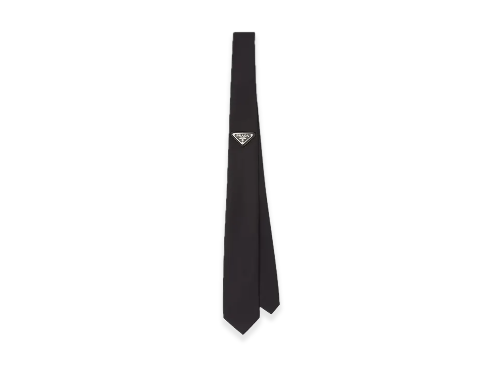 PRADA Re-Nylon Gabardine Tie "Black"