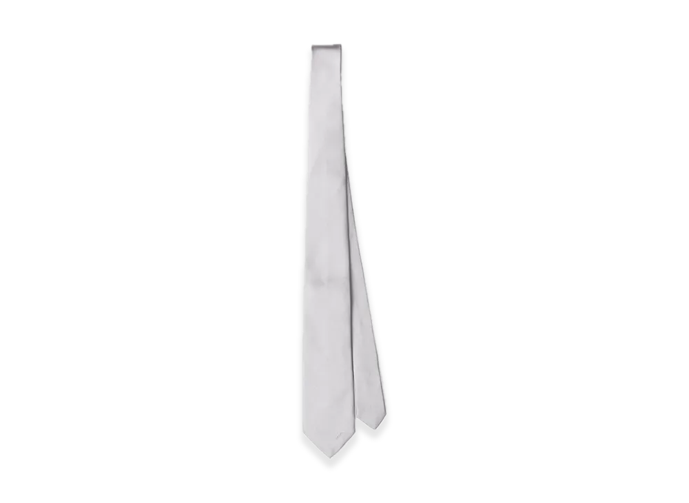PRADA Satin Tie "Pearl Gray"