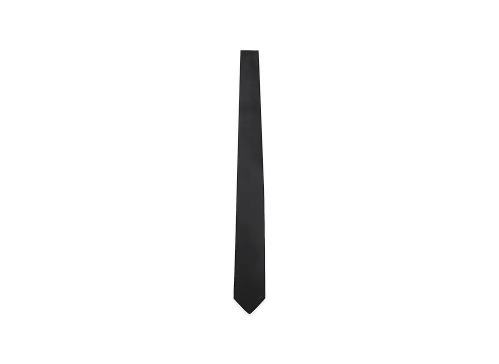 PRADA Re-Nylon Logo Tie. "Black"