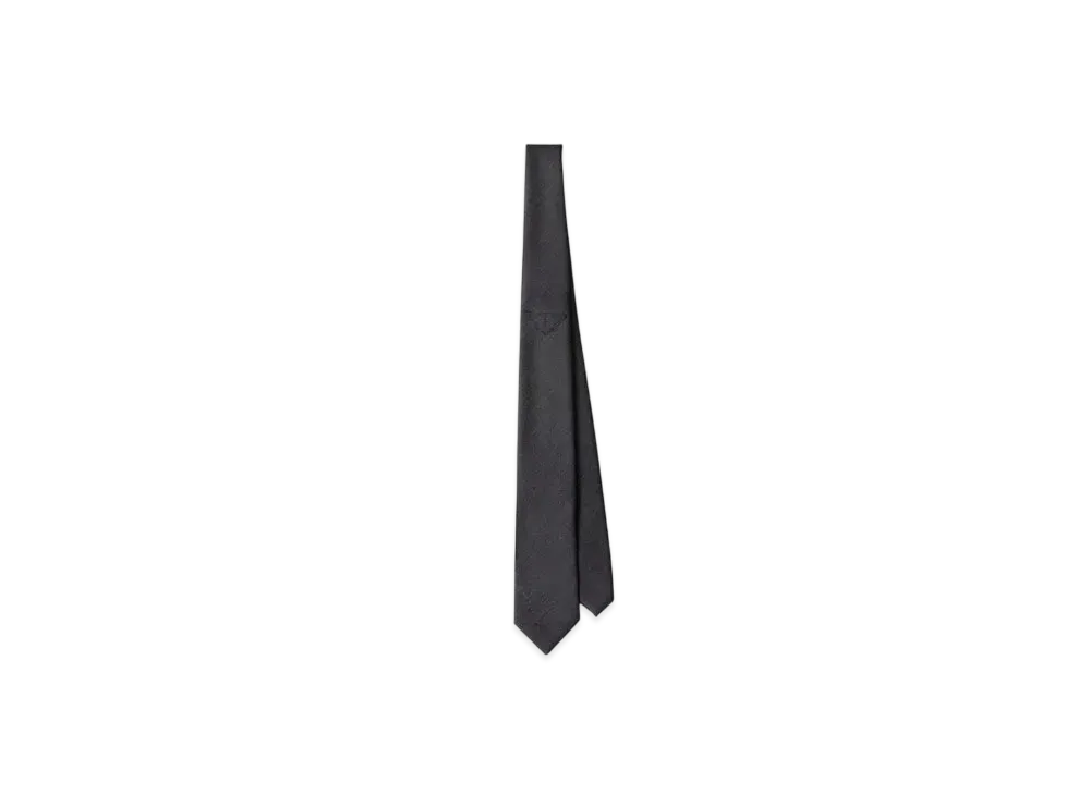 PRADA Wool Tie "Dark Gray"
