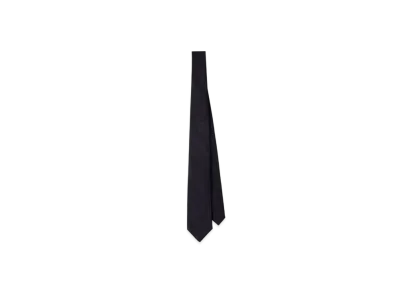 PRADA Wool Blend Tie "Navy"