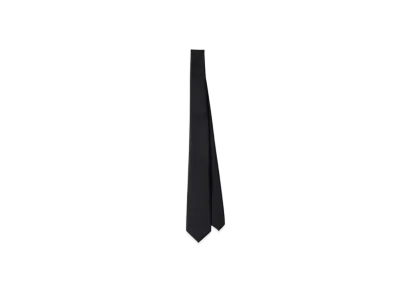 PRADA Mohair and Silk Tie "Black"