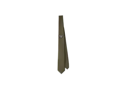 PRADA Re-Nylon Gabardine Tie "Khaki"