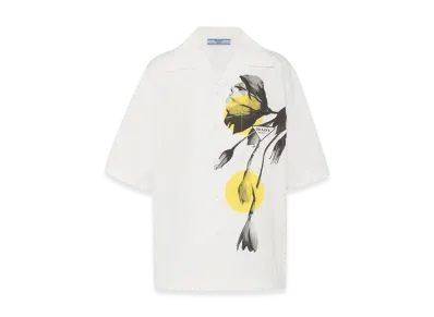 PRADA Poplin Tulip Shirt "Blanco"