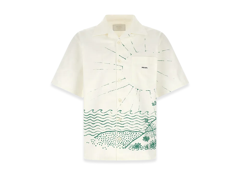 PRADA 'Cabin' Bowling Shirt "Green"