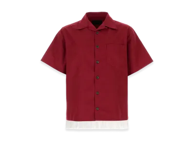 PRADA Poplin Shirt "Red"