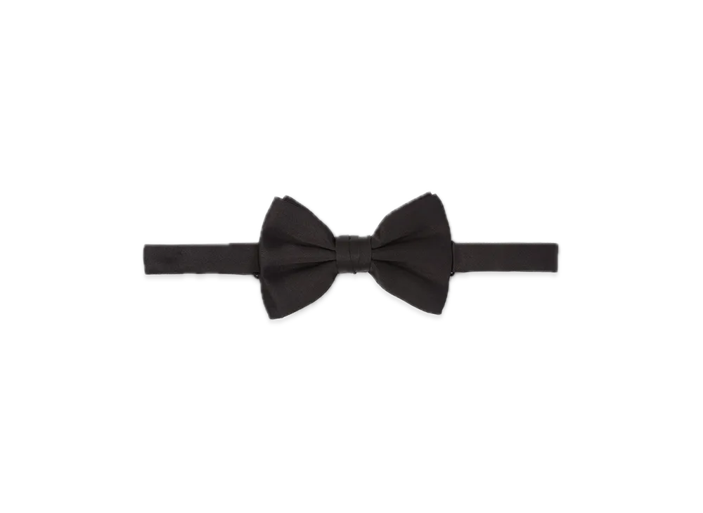 PRADA Satin Bow Tie "Black"
