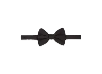 PRADA Satin Bow Tie "Black"