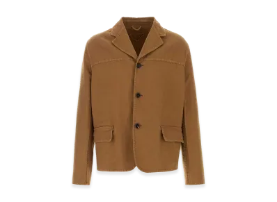 PRADA Biscuit Cotton Blazer "Camel"